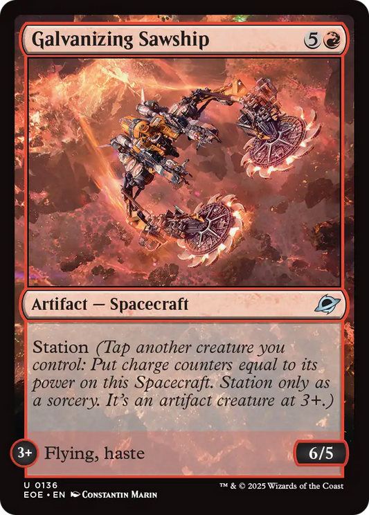 Galvanizing Sawship [Edge of Eternities] [Foil]