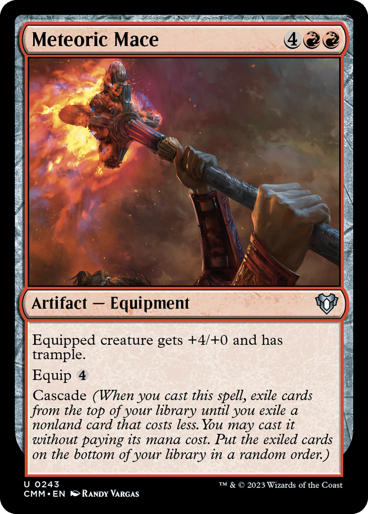 Meteoric Mace [Commander Masters] [Foil]