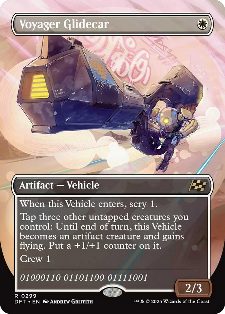 Voyager Glidecar (Borderless) [Aetherdrift] [Foil]