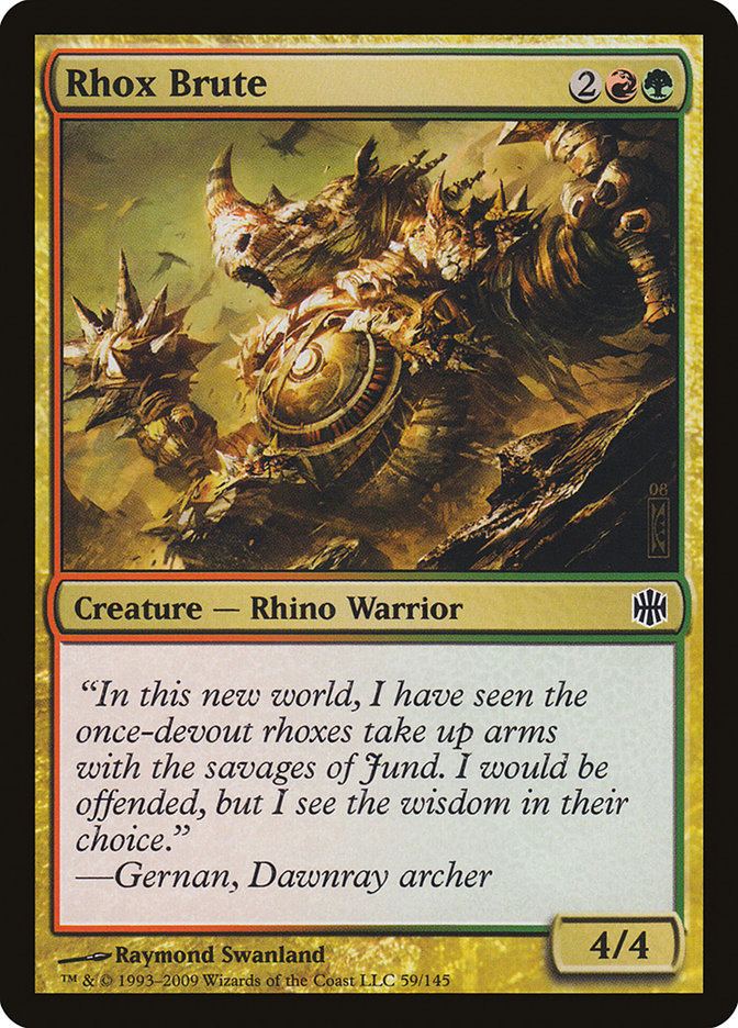 Rhox Brute [Alara Reborn] [Foil]