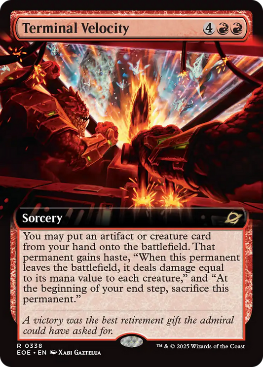 Terminal Velocity (Extended Art) [Edge of Eternities] [Foil]