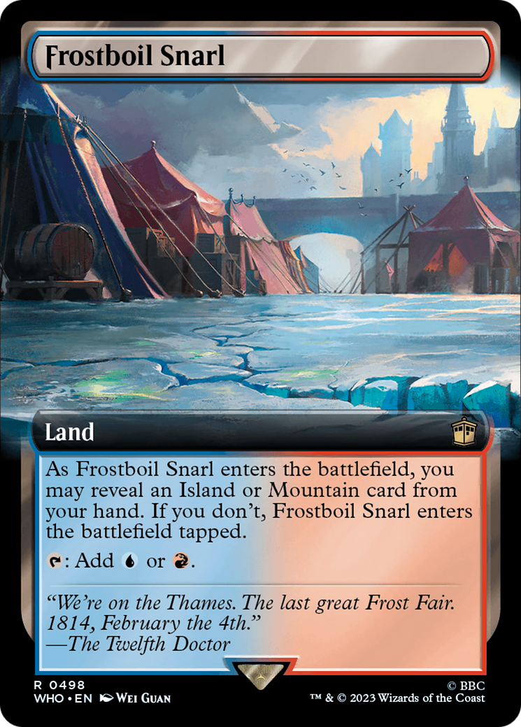 Frostboil Snarl (Extended Art) [Doctor Who] [Foil]