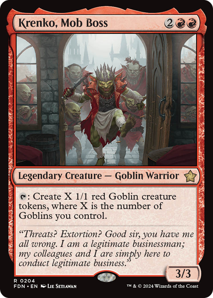 Krenko, Mob Boss [Foundations] [Foil]