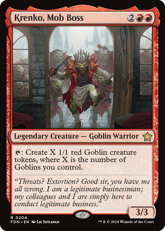 Krenko, Mob Boss [Foundations] [Foil]