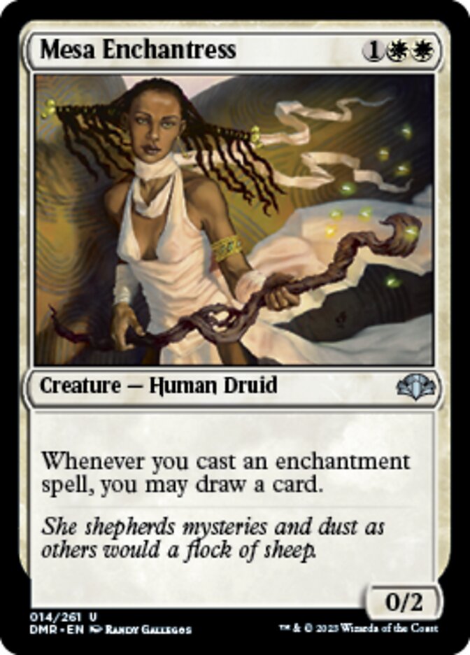 Mesa Enchantress [Dominaria Remastered] [Foil]