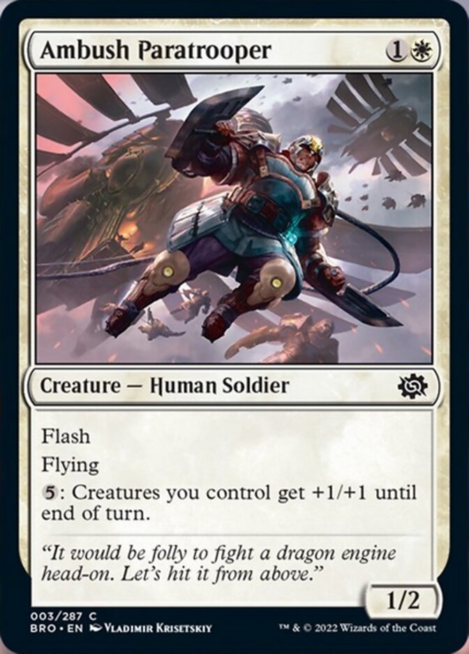 Ambush Paratrooper [The Brothers' War] [Foil]
