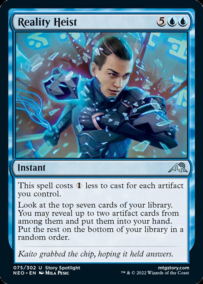 Reality Heist [Kamigawa: Neon Dynasty] [Foil]