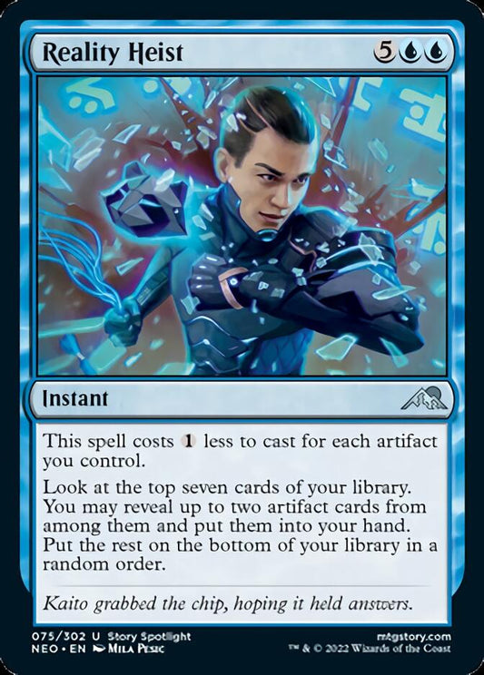 Reality Heist [Kamigawa: Neon Dynasty] [Foil]