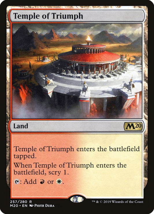Temple of Triumph [Core Set 2020] [Foil]
