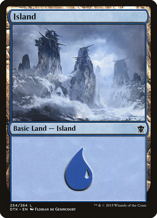 Island (254) [Dragons of Tarkir] [Foil]