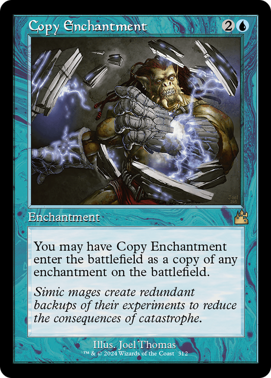Copy Enchantment (Retro Frame) [Ravnica Remastered] [Foil]