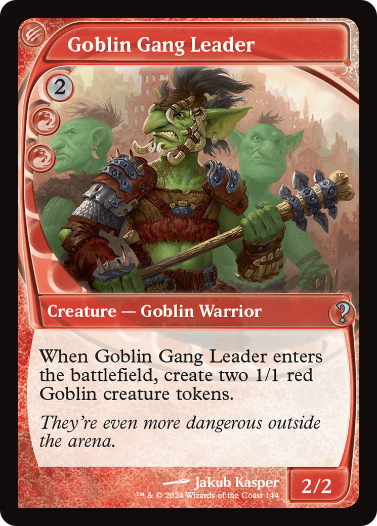 Goblin Gang Leader (Future Sight) [Mystery Booster 2] [Foil]