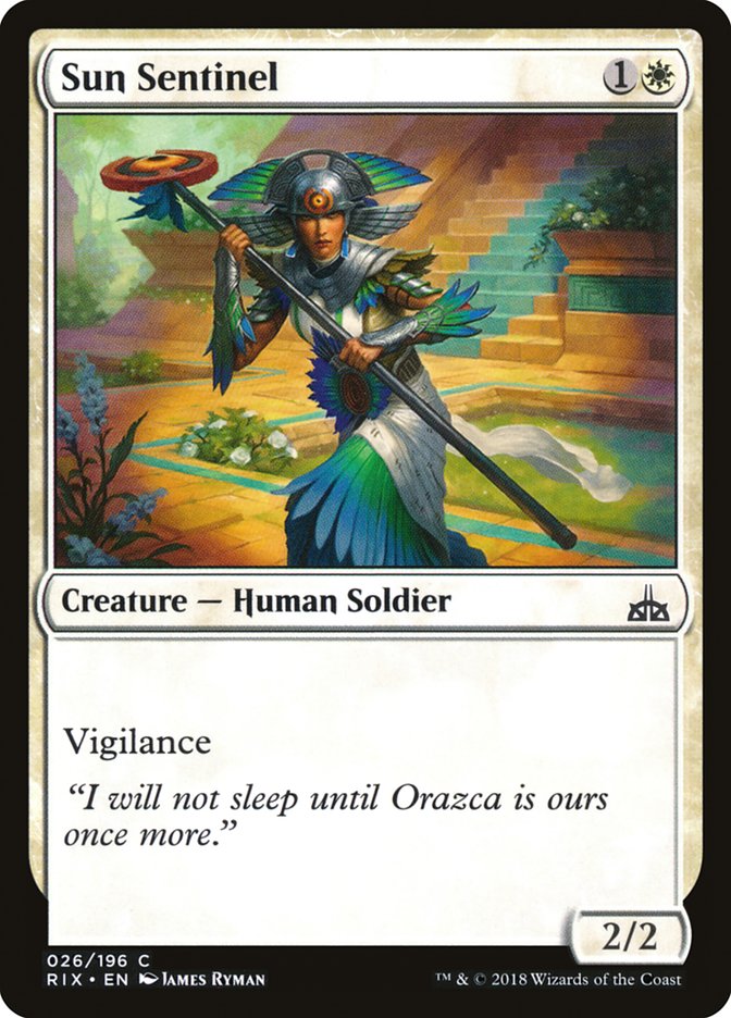 Sun Sentinel [Rivals of Ixalan] [Foil]