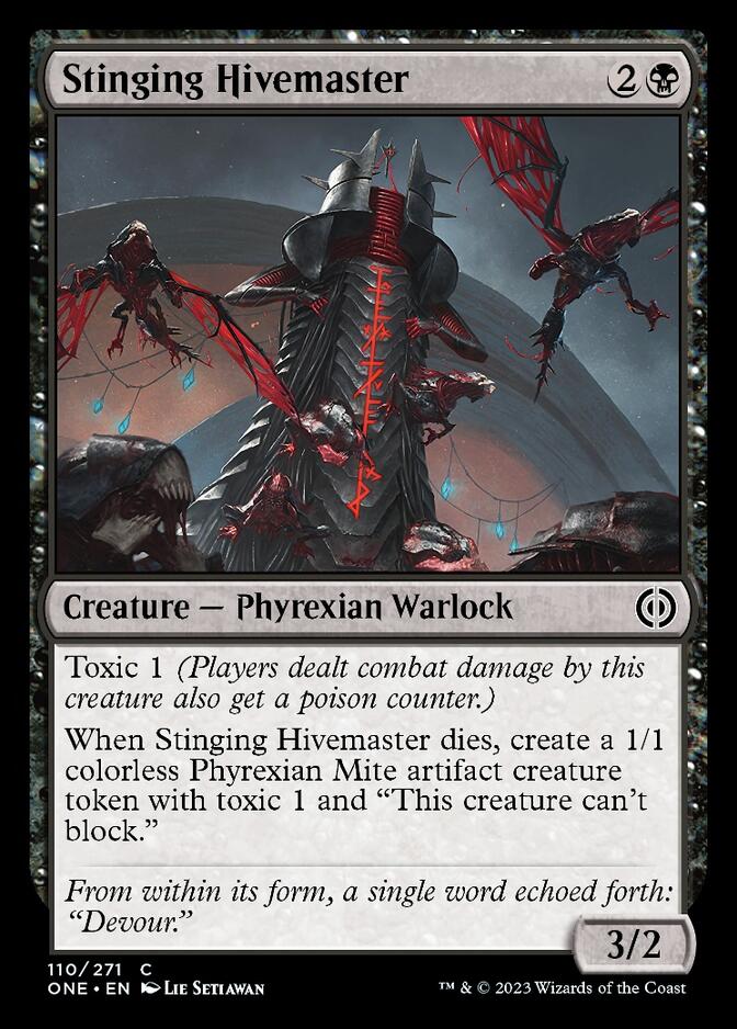 Stinging Hivemaster [Phyrexia: All Will Be One] [Foil]