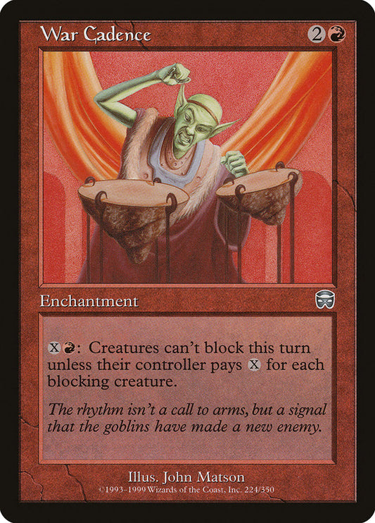 War Cadence [Mercadian Masques] [Foil]