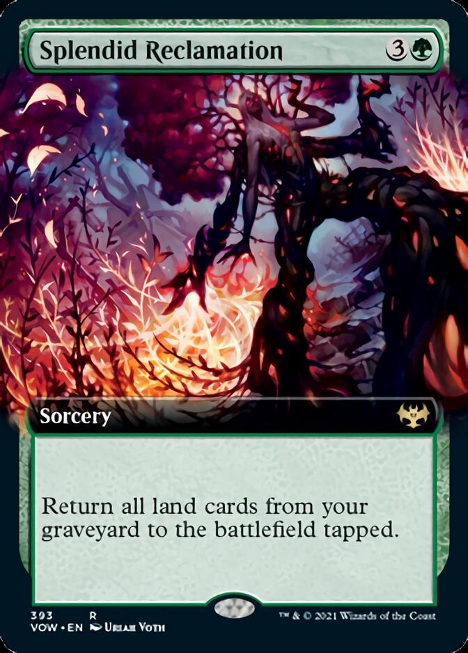 Splendid Reclamation (Extended Art) [Innistrad: Crimson Vow] [Foil]