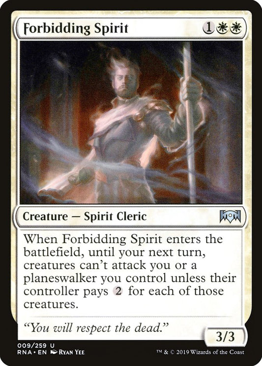 Forbidding Spirit [Ravnica Allegiance] [Foil]