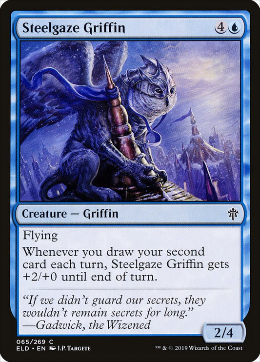 Steelgaze Griffin [Throne of Eldraine] [Foil]
