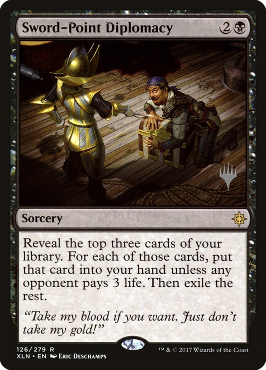 Sword-Point Diplomacy (Promo Pack) [Ixalan Promos] [Foil]