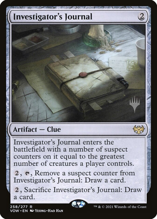 Investigator's Journal (Promo Pack) [Innistrad: Crimson Vow Promos] [Foil]