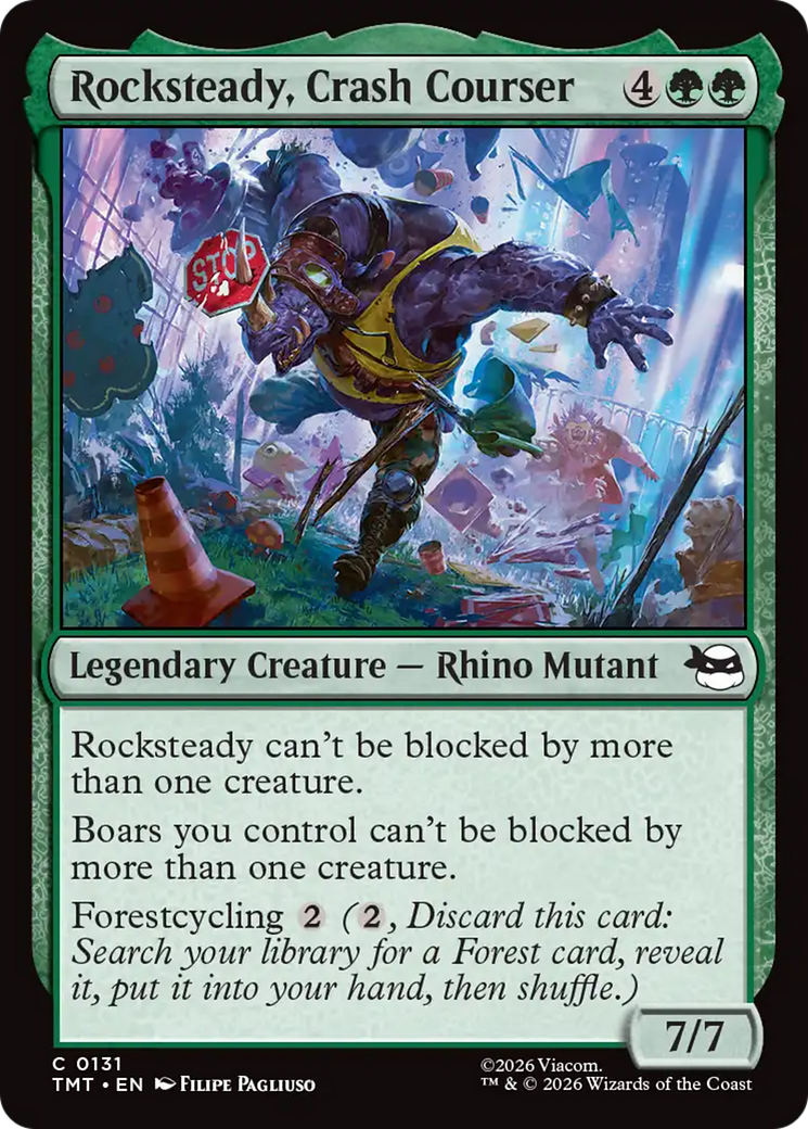 Rocksteady, Crash Courser [Teenage Mutant Ninja Turtles] [Foil]
