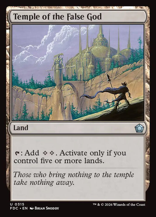 Temple of the False God [Foundations Commander]
