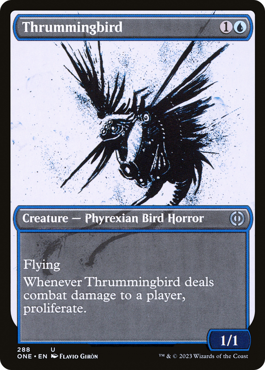 Thrummingbird (Showcase Ichor) [Phyrexia: All Will Be One] [Foil]