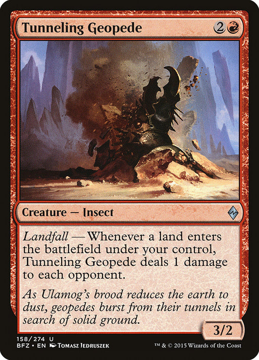 Tunneling Geopede [Battle for Zendikar] [Foil]