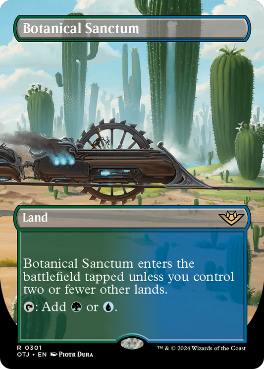 Botanical Sanctum (Borderless) [Outlaws of Thunder Junction] [Foil]