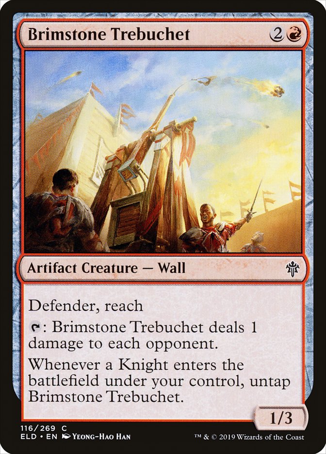 Brimstone Trebuchet [Throne of Eldraine] [Foil]