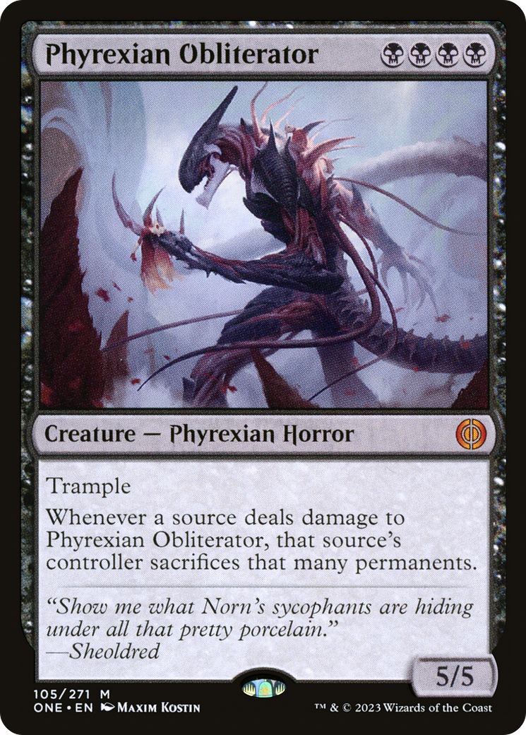 Phyrexian Obliterator [Phyrexia: All Will Be One] [Foil]