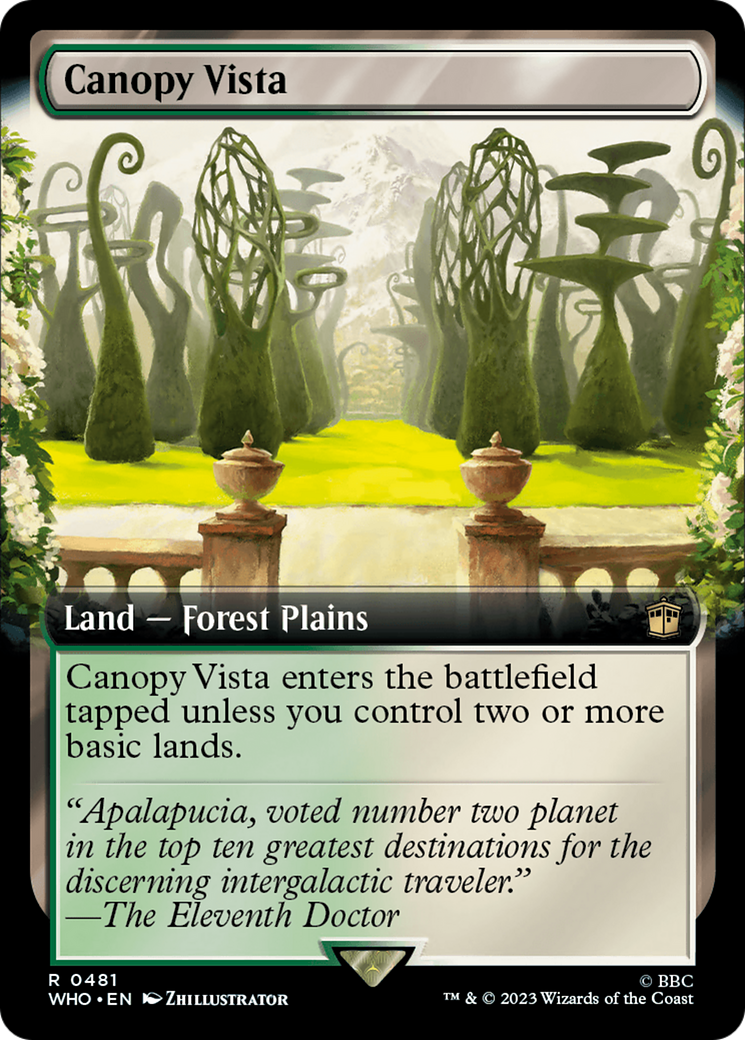Canopy Vista (Extended Art) [Doctor Who] [Foil]