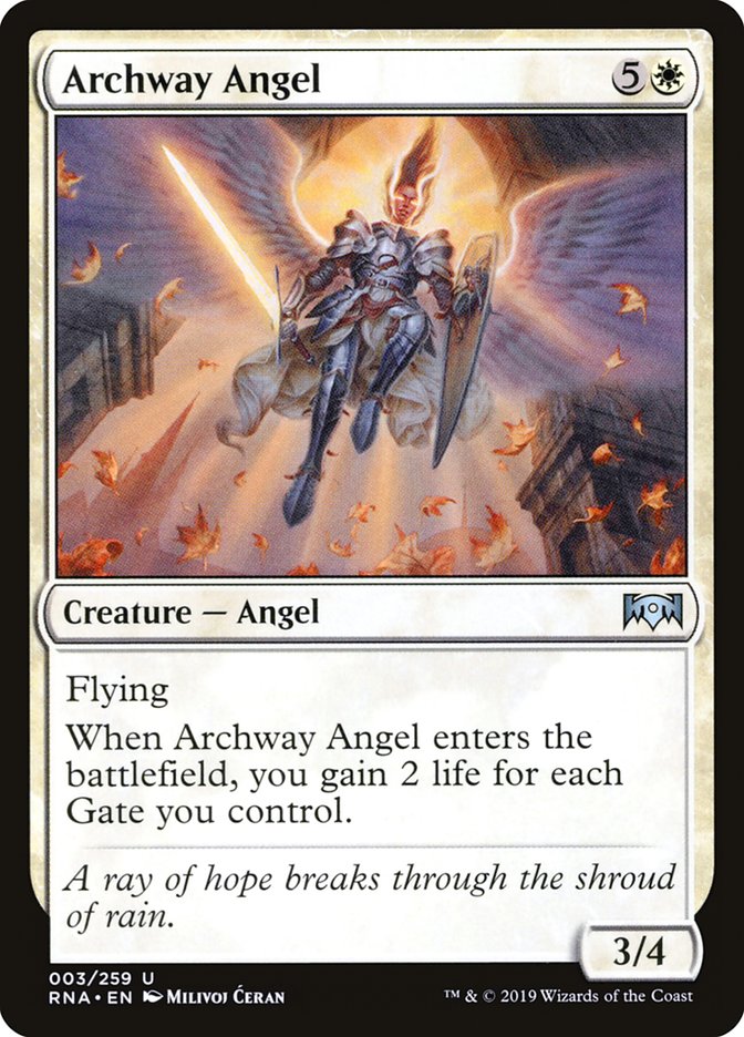 Archway Angel [Ravnica Allegiance] [Foil]