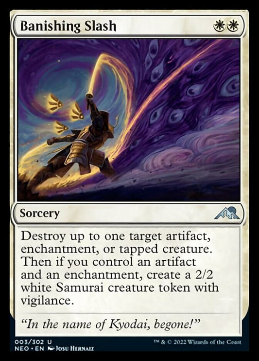 Banishing Slash [Kamigawa: Neon Dynasty] [Foil]