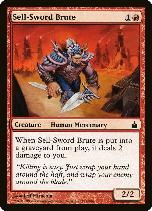 Sell-Sword Brute [Ravnica: City of Guilds] [Foil]