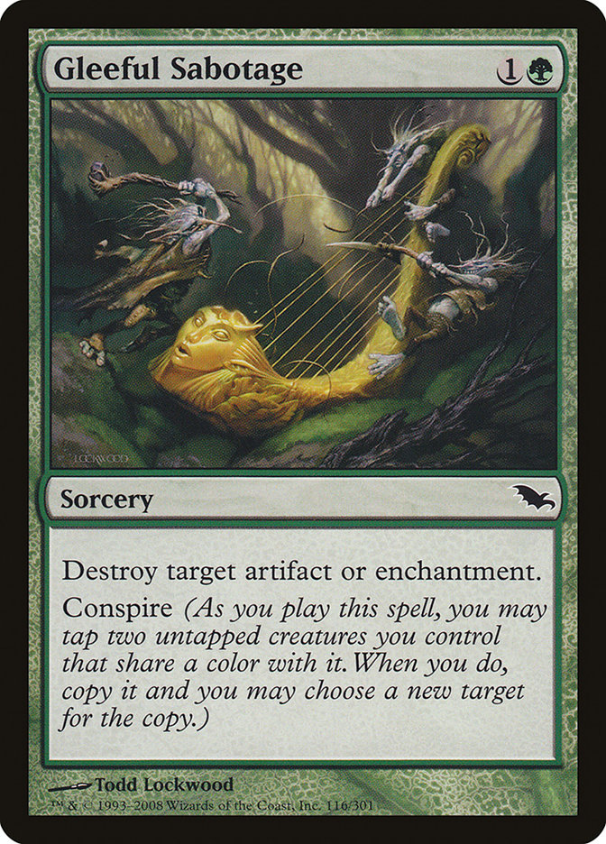 Gleeful Sabotage [Shadowmoor] [Foil]