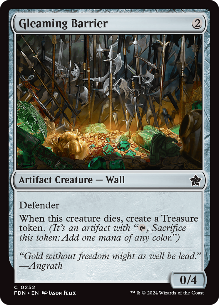 Gleaming Barrier [Foundations] [Foil]
