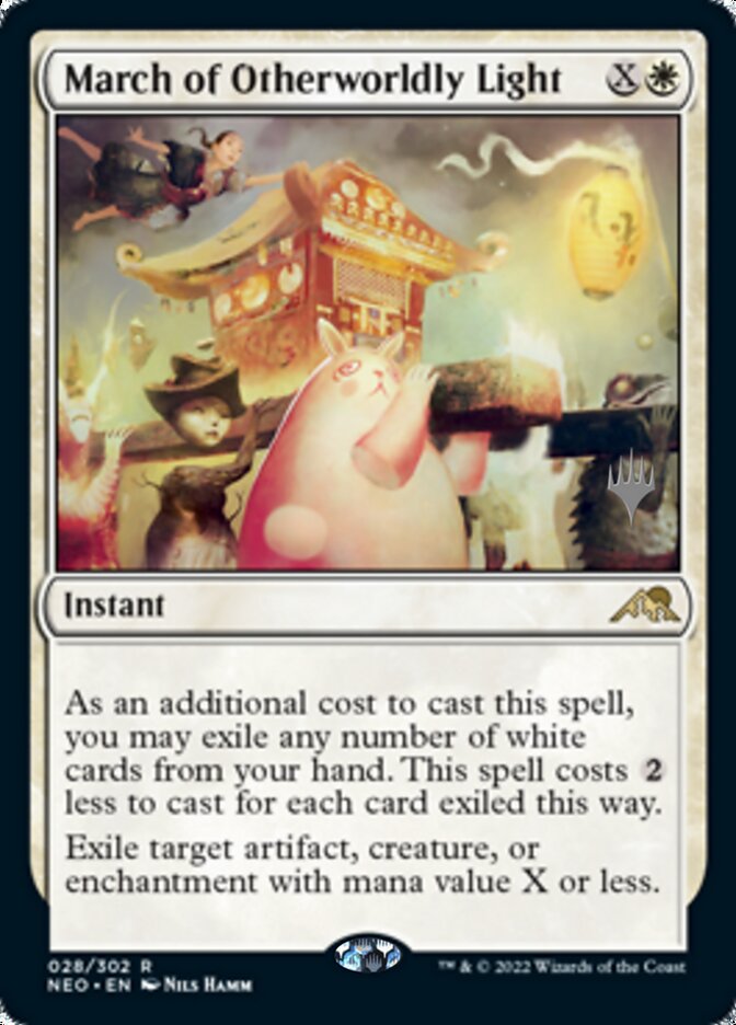 March of Otherworldly Light (Promo Pack) [Kamigawa: Neon Dynasty Promos] [Foil]