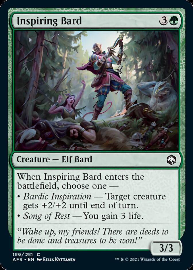 Inspiring Bard [Dungeons & Dragons: Adventures in the Forgotten Realms] [Foil]