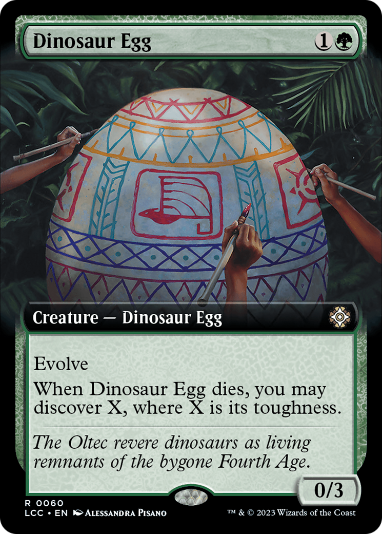Dinosaur Egg (Extended Art) [The Lost Caverns of Ixalan Commander] [Foil]