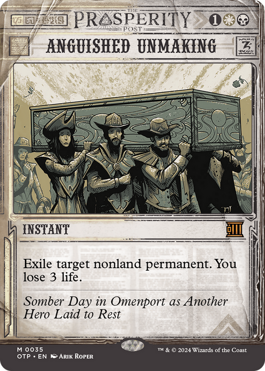 Anguished Unmaking [Outlaws of Thunder Junction: Breaking News] [Foil]