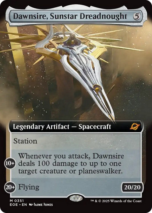 Dawnsire, Sunstar Dreadnought (Extended Art) [Edge of Eternities] [Foil]