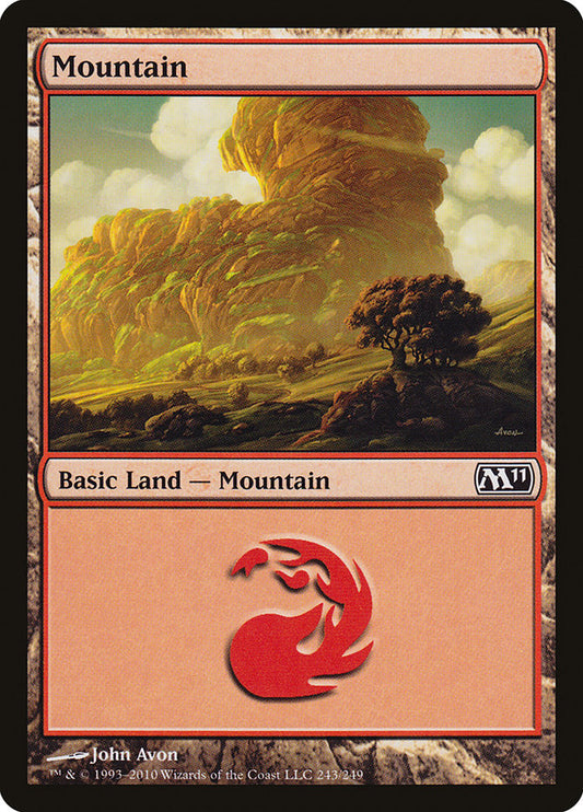 Mountain (243) [Core Set 2011] [Foil]