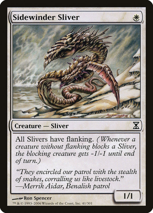 Sidewinder Sliver [Time Spiral] [Foil]