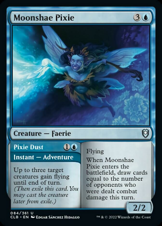 Moonshae Pixie // Pixie Dust [Commander Legends: Battle for Baldur's Gate] [Foil]