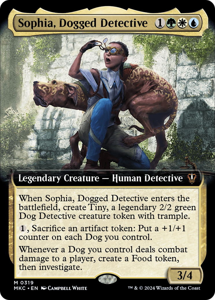Sophia, Dogged Detective (Extended Art) [Murders at Karlov Manor Commander] [Foil]