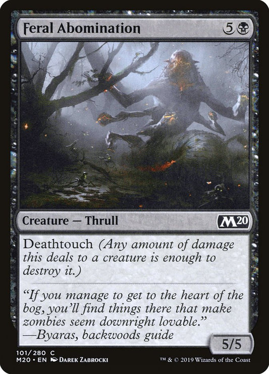 Feral Abomination [Core Set 2020] [Foil]