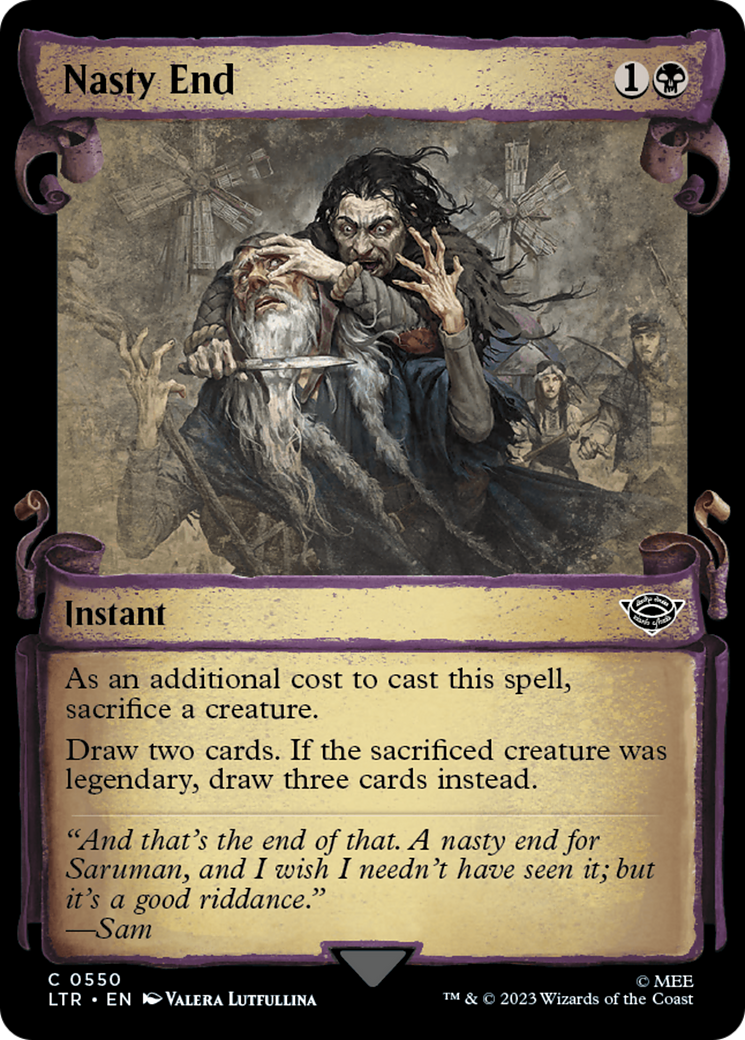 Nasty End [The Lord of the Rings: Tales of Middle-Earth Showcase Scrolls] [Foil]