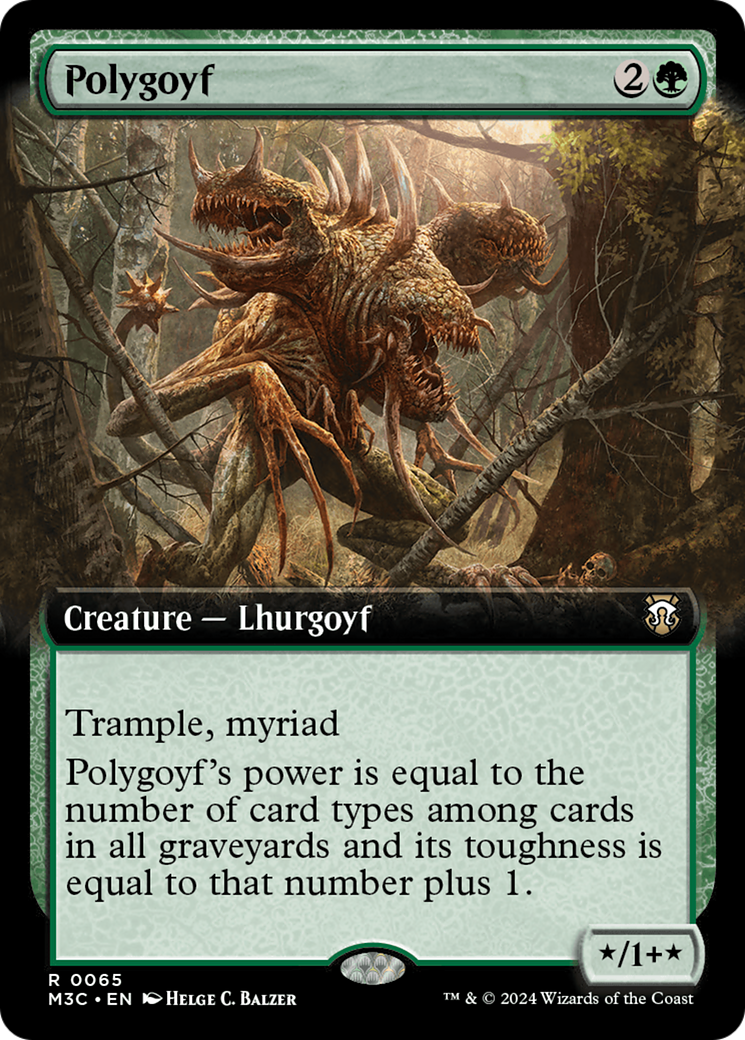 Polygoyf (Extended Art) [Modern Horizons 3 Commander] [Foil]