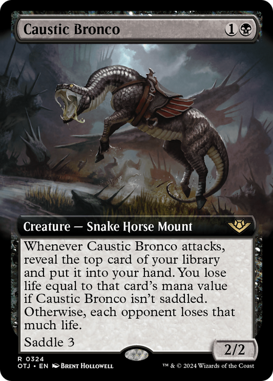Caustic Bronco (Extended Art) [Outlaws of Thunder Junction] [Foil]